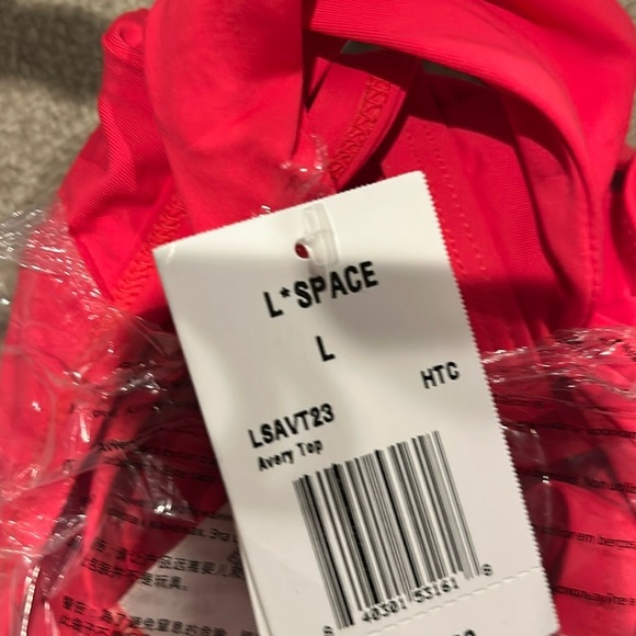 L*SPACE Avery Top - Hot Cherry NWT Size Large - Picture 5 of 7